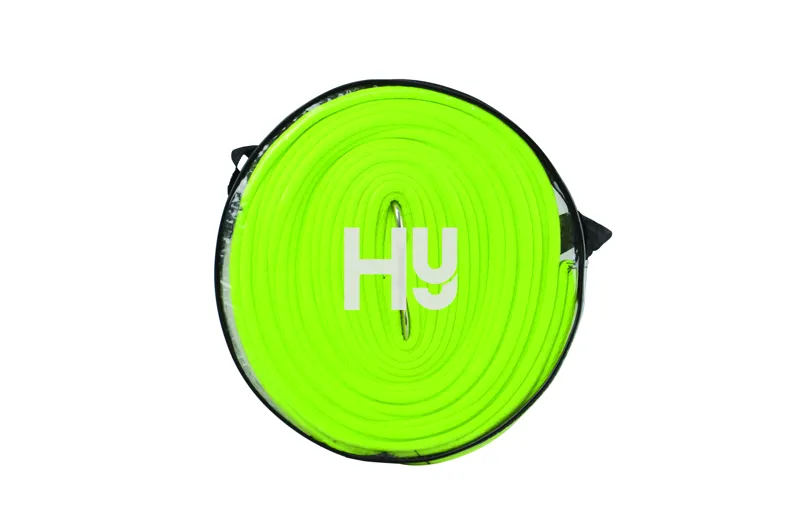 Hy Equestrian Reflector Lunge Rein - Yellow-1